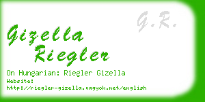 gizella riegler business card
